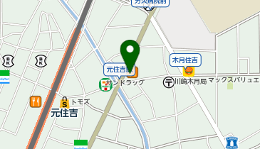 ホワイト急便 木月住吉店の地図画像