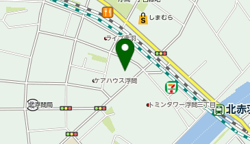 ホワイト急便 浮間3丁目店の地図画像