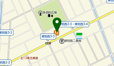 ホワイト急便 厚別西3条3丁目店の地図画像