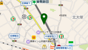 ホワイト急便 大塚店の地図画像