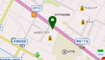 ホワイト急便 ベルクス杉戸店の地図画像