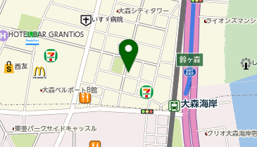 ホワイト急便 南大井店の地図画像