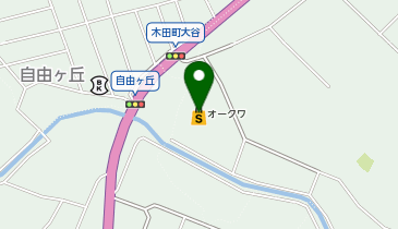 ホワイト急便 木田オークワ店の地図画像