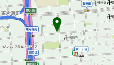 ホワイト急便 泉店の地図画像