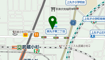 ホワイト急便 新丸子東2丁目店の地図画像