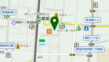 ホワイト急便 アコス草加店の地図画像