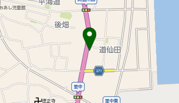 ホワイト急便 里中店の地図画像