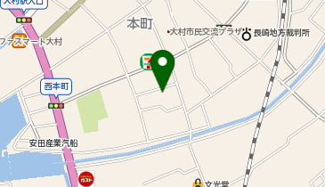 ホワイト急便 大村本町店の地図画像