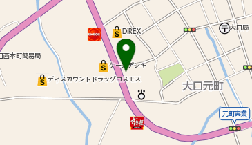 ホワイト急便 大口西店の地図画像