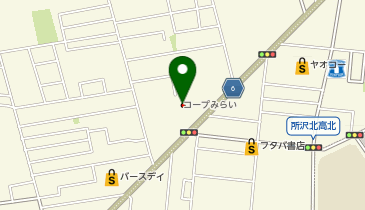 コープ新所沢店の地図画像