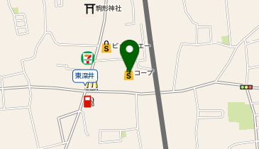 コープ東深井店の地図画像