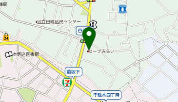 コープ田端店の地図画像
