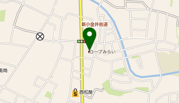 コープ小金井ぬくい坂下店の地図画像