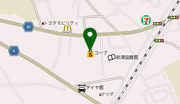 コープ東村山秋津町店の地図画像