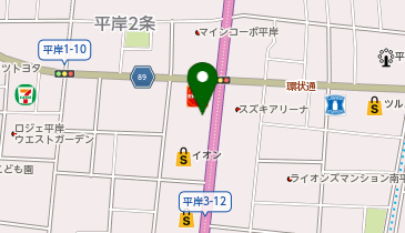 マクドナルド 平岸店の地図画像