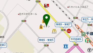 マクドナルド イオン千歳店の地図画像