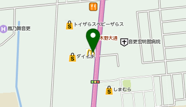 マクドナルド 241音更店の地図画像