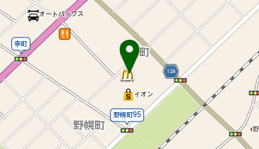 マクドナルド イオン江別店の地図画像