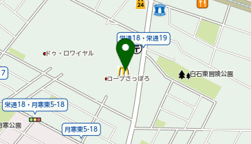 マクドナルド 白石ルーシー店の地図画像