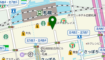 マクドナルド 札幌アピア店の地図画像