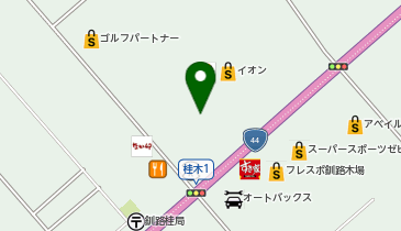 マクドナルド イオン釧路フードコート店の地図画像