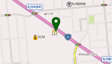 マクドナルド 38号札内店の地図画像