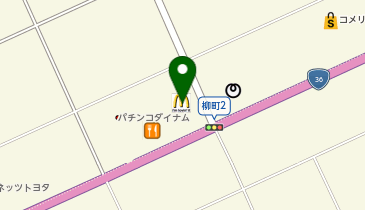 マクドナルド 36号苫小牧店の地図画像