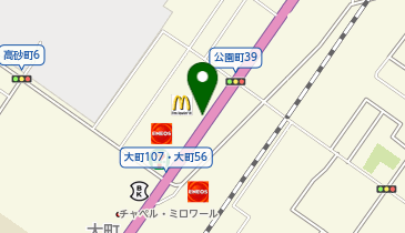 マクドナルド 北見大町店の地図画像