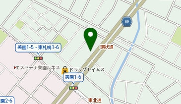 マクドナルド 環状通白石店の地図画像