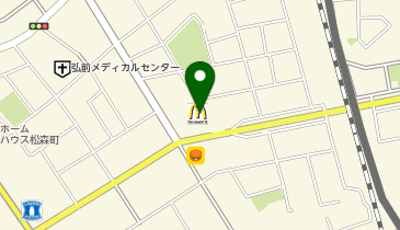 マクドナルド 弘前大町店の地図画像