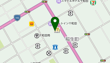 マクドナルド 102十和田店の地図画像