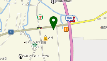 マクドナルド 弘前城東北店の地図画像