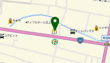 マクドナルド 107北上店の地図画像