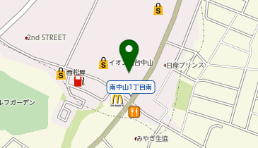 マクドナルド イオン仙台中山店の地図画像