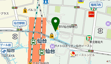 マクドナルド 仙台駅東口店の地図画像