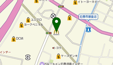 マクドナルド 石巻蛇田店の地図画像