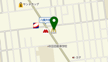 マクドナルド 秋田新国道店の地図画像