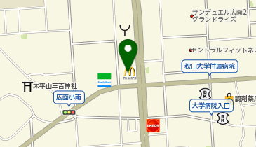 マクドナルド 秋田広面店の地図画像