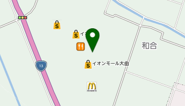 マクドナルド イオンモール大曲店の地図画像