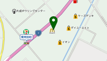 マクドナルド イオン酒田南店の地図画像