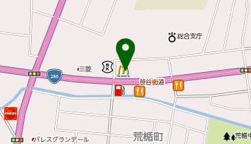 マクドナルド 286山形鉄砲町店の地図画像