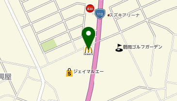 マクドナルド 112鶴岡店の地図画像