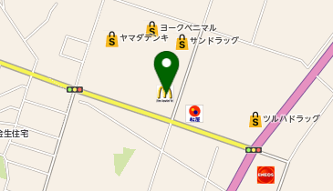 マクドナルド 上山ヨークタウン店の地図画像