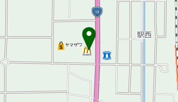 マクドナルド 13号村山店の地図画像