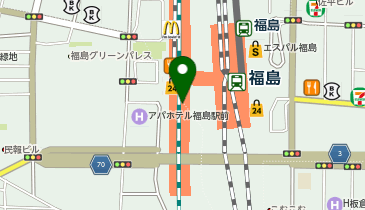 マクドナルド 福島駅西口ショッピングセンター店の地図画像