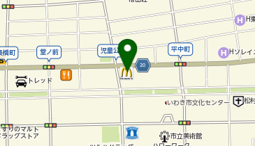 マクドナルド いわき平店の地図画像