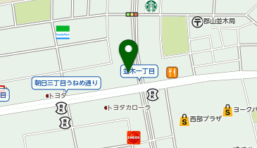 マクドナルド 郡山並木店の地図画像