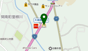 マクドナルド 6号線大津店の地図画像