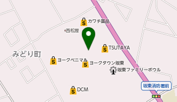 マクドナルド 坂東ヨークタウン店の地図画像