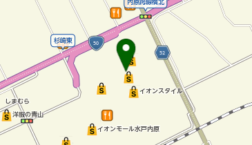 マクドナルド イオンモール水戸内原店の地図画像